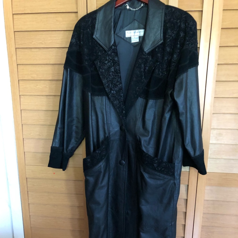 Black Leather Coat